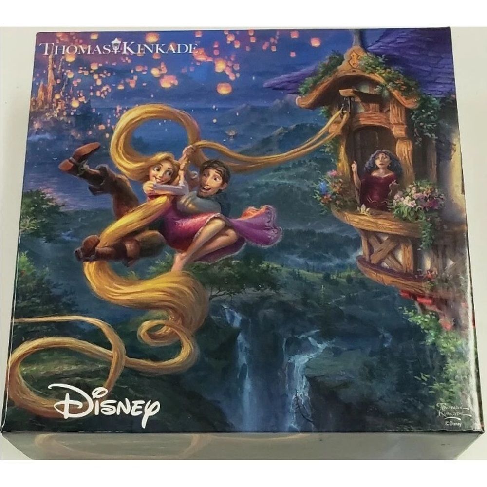 Disney Thomas Kinkade TANGLED UP IN LOVE Jigsaw Puzzle 750 Pieces